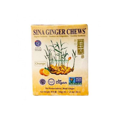 Sina Ginger Orange Candy 56g