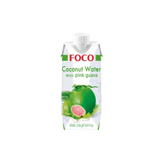 Foco Coconut Water Pink Guava 500ml