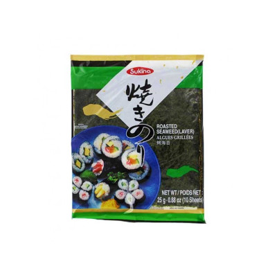 SUKINA Seaweed Roasted Yaki Sushi Nori White 25g SUKINA Seaweed Roasted Yaki Sushi Nori White 25g
