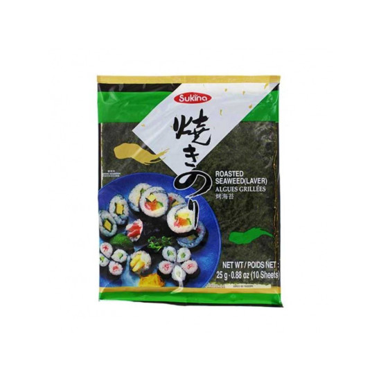 SUKINA  Seaweed Roasted Yaki Sushi Nori White 25g