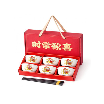 Bowl Set + Chopsticks 6 pairs 18-022