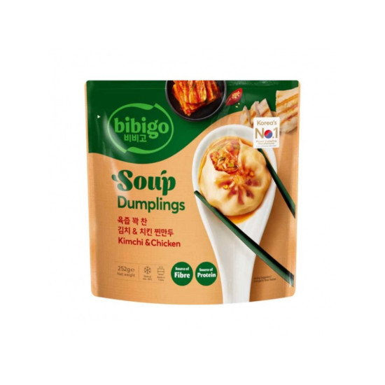 Bibigo Soup Dumplings Kimchi & Chicken 252g