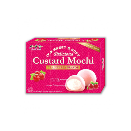 Bamboo House Custard Mochi Cranberry 180g