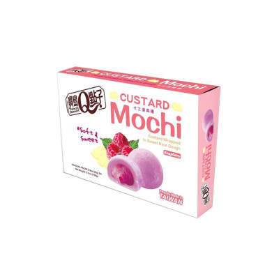 Taiwan Dessert Q Mochi Custard Raspberry 168g