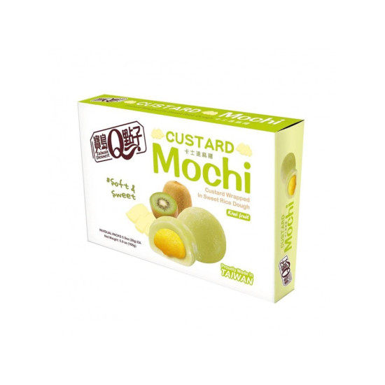 Taiwan Dessert Q Mochi Custard Kiwi Fruit 168g Taiwan Dessert Q Mochi Custard Kiwi Fruit 168g