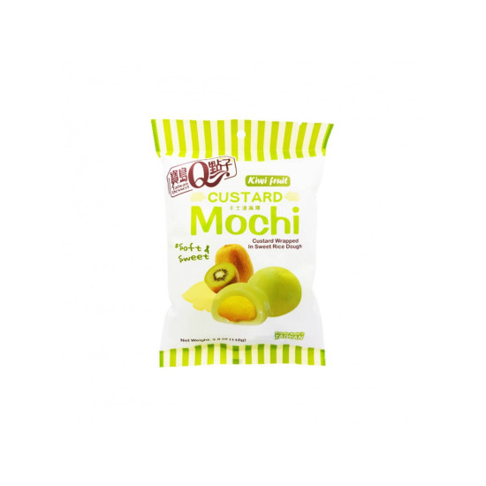 Taiwan Dessert Q Mochi Custard Kiwi 110g Taiwan Dessert Q Mochi Custard Kiwi 110g