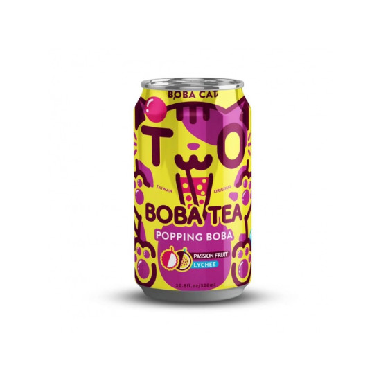 Boba Cat Popping Boba Passion&Lychee Tea 315ml