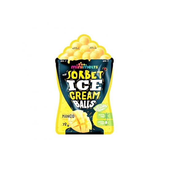 Mini Melts  Ice Cream Sorbet Balls Mango 72g
