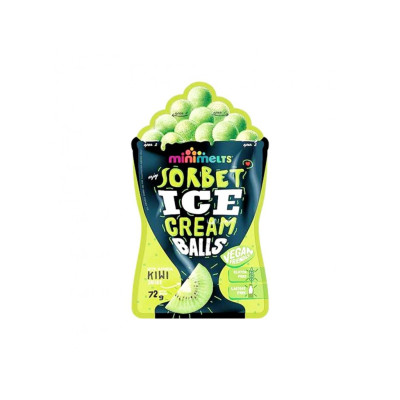 Mini Melts  Ice Cream Sorbet Balls Kiwi 72g
