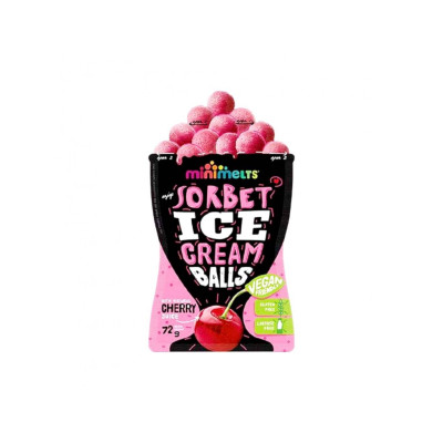 Mini Melts  Ice Cream Sorbet Balls Cherry 72g