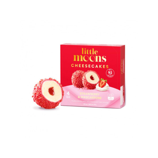 LITTLE MOONS Mochi Ice Strawberry-Mascarpone-Cheesecake 120g LITTLE MOONS Mochi Ice Strawberry-Mascarpone-Cheesecake 120g