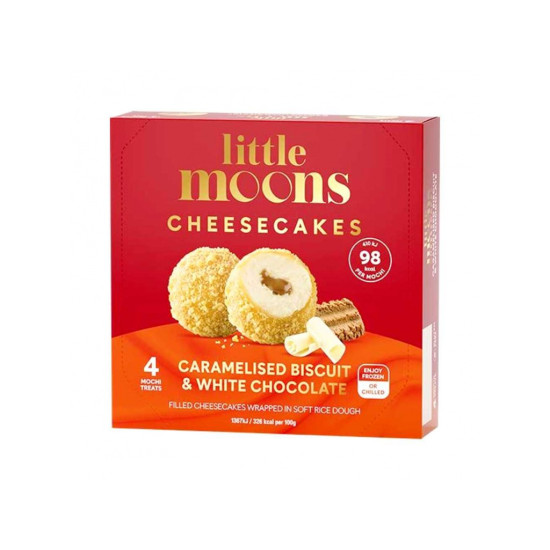 LITTLE MOONS  Mochi Ice Biscuit-White Choco-Cheesec. 120g