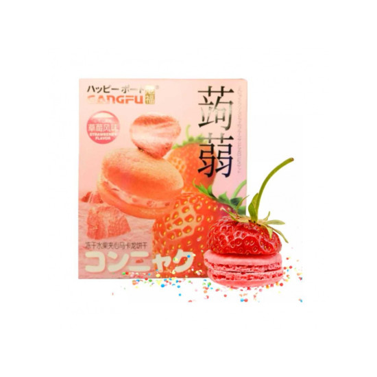 GANGFU Konjac Strawberry Macaron 132g