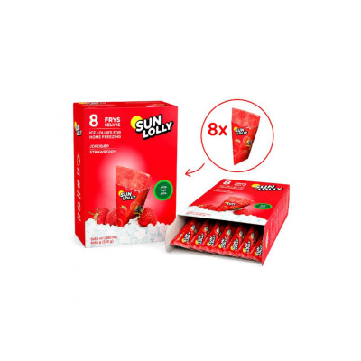 Sun Lolly Ice Cream Strawberry 520g (8 x 65g)