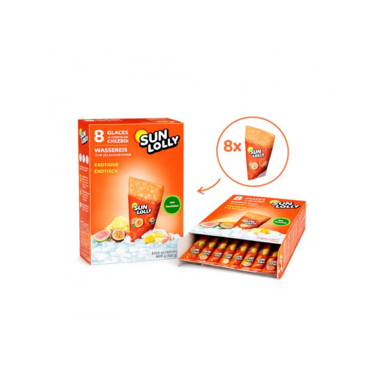 Sun Lolly Ice Cream Exotic 520g (8 x 65g)
