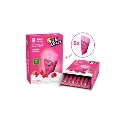 Sun Lolly Ice Cream Rasberry 520g (8 x 65g)