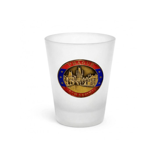Shot Glass with metal sticker 8020-4461