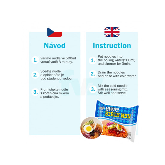 Paldo Instant Noodles Bibimmen 130g