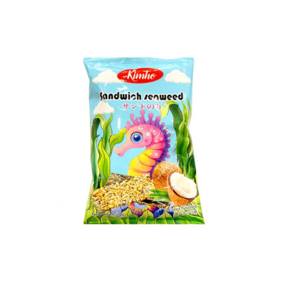 KIMHO Seaweed Sandwich with Coconut Chips 20g KIMHO Seaweed Sandwich with Coconut Chips 20g