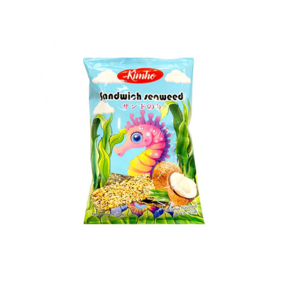KIMHO Seaweed Sandwich with Coconut Chips 20g KIMHO Seaweed Sandwich with Coconut Chips 20g