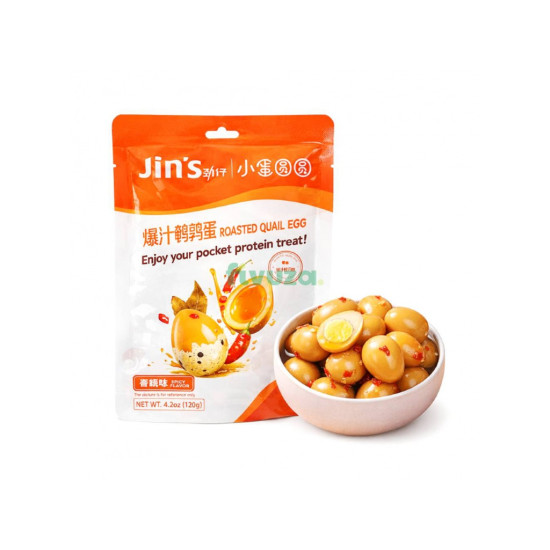 Jins Roasted Quail Egg Spicy 120g Jins Roasted Quail Egg Spicy 120g