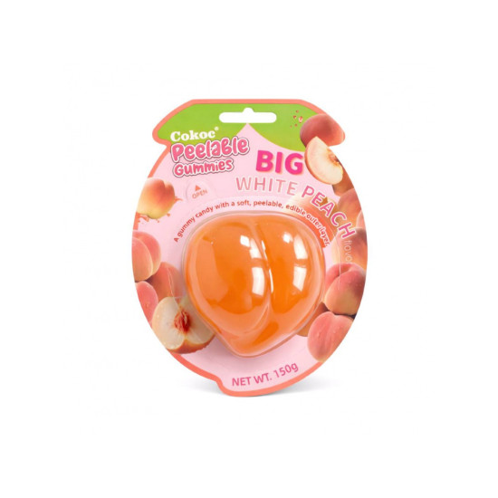 Cokoc Peelable Gummie BIG White Peach 150g Cokoc Peelable Gummie BIG White Peach 150g