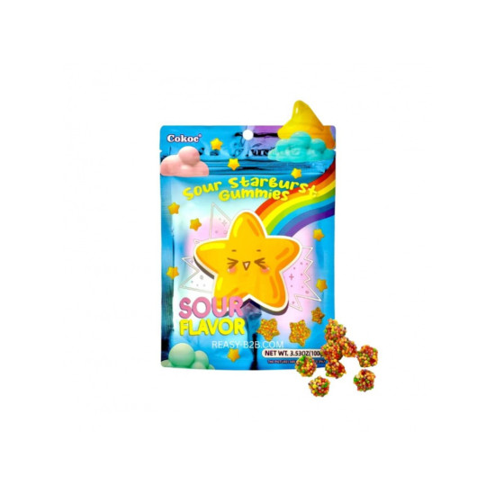 Cokoc Gummies Sour Star Burst 100g
