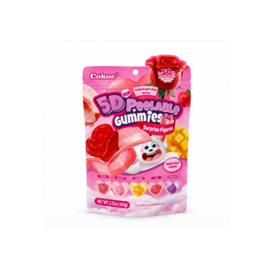 Cokoc Peelable Gummies Mixed Fruit 5DVal 60g Cokoc Peelable Gummies Mixed Fruit 5DVal 60g