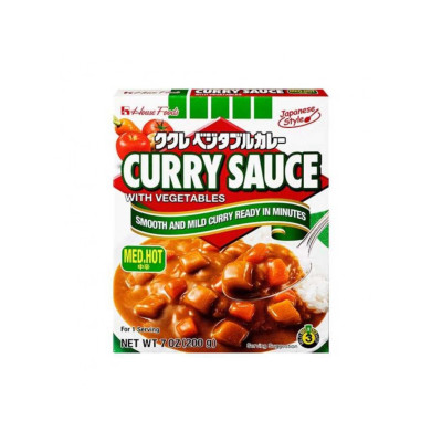 HOUSE FOODS Curry Sauce Med Hot 200g