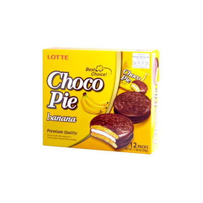 Lotte Choco Pie Banana 336g Lotte Choco Pie Banana 336g