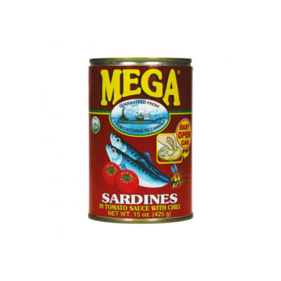 Mega Sardines in Tomato Sauce with Chilli 454g