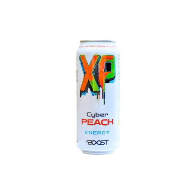 XP BOOST energetický nápoj cyber peach 500ml