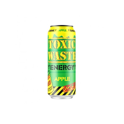 Toxic Waste energetický nápoj s příchutí kyselého jablka 500ml Toxic Waste energetický nápoj s příchutí kyselého jablka 500ml
