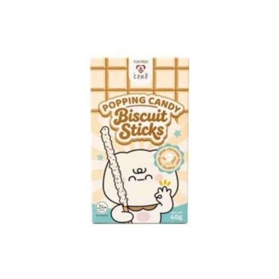 Tokimeki Biscuit Popping Stick White Choco 40g Tokimeki Biscuit Popping Stick White Choco 40g