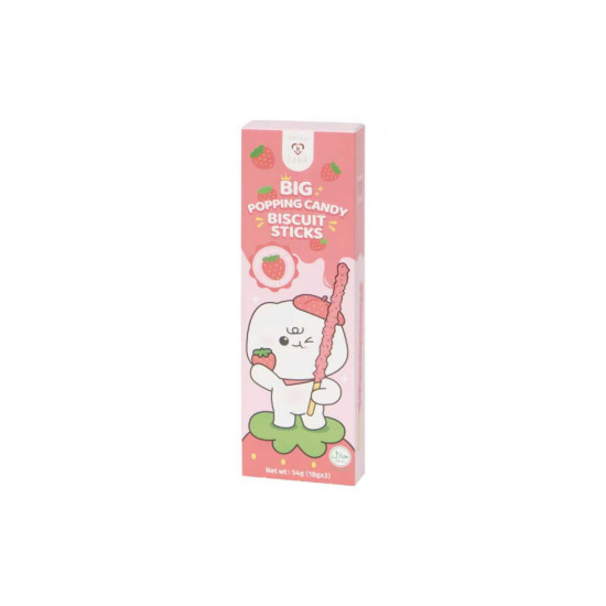 Tokimeki XL Biscuit Popping Stick Strawberry 54g