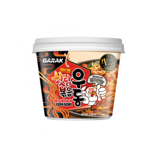 GARAK Udon Noodles with Spicy Chicken Flavor 215g
