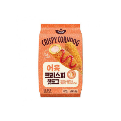 Delief Fish Sausage Crispy Corndog 400g
