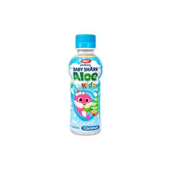 OKF Aloe Baby Shark Coconut 240ml OKF Aloe Baby Shark Coconut 240ml