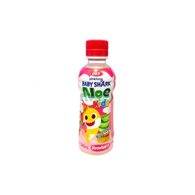 OKF Aloe Baby Shark Strawberry 240ml OKF Aloe Baby Shark Strawberry 240ml