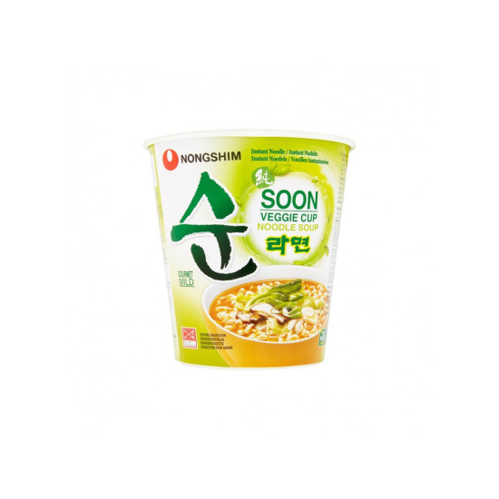 NONGSHIM Soon Instant Noodle Veggie Cup 67g NONGSHIM Soon Instant Noodle Veggie Cup 67g