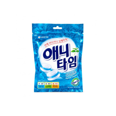 Lotte Anytime mint candy Milk 60g Lotte Anytime mint candy Milk 60g