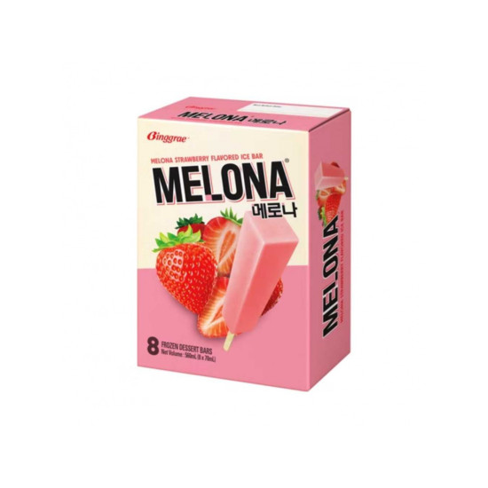 BINGGRAE Melona Ice Bar Strawberry 8x70ml