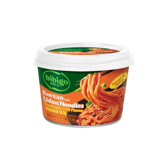 BIBIGO Udon Noodles Topokki Chilli Sauce 187,2 g