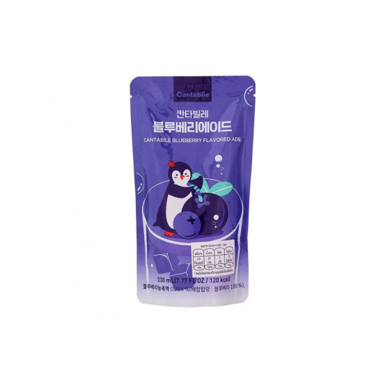 Cantabile Blueberry Flavoured Ade 230ml Cantabile Blueberry Flavoured Ade 230ml