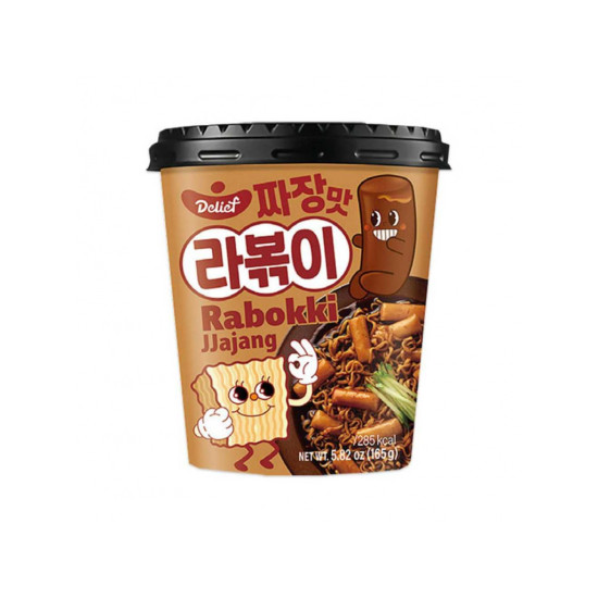 Delief Rabokki Jjajang Flavor 165g Delief Rabokki Jjajang Flavor 165g