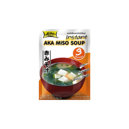 LOBO Instant Aka Miso Soup 30g LOBO Instant Aka Miso Soup 30g