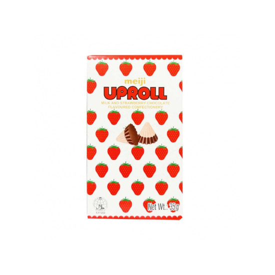MEIJI Millk & Strawberry Chocolate Uproll 35g