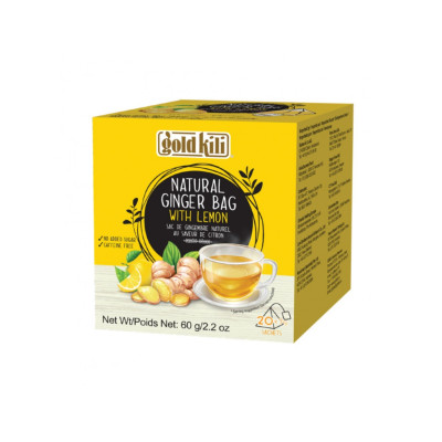 Gold Kili Natural Ginger Bag with Lemon 60g