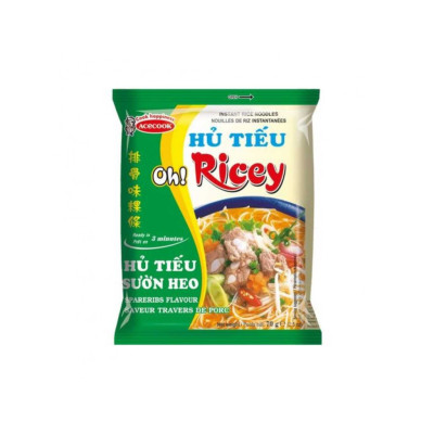 ACECOOK Instant Rice Noodles Ribs Hu Tieu 70g ACECOOK Instant Rice Noodles Ribs Hu Tieu 70g