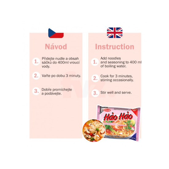 Acecook Hao Hao Inst. pol. Krevetova 77g